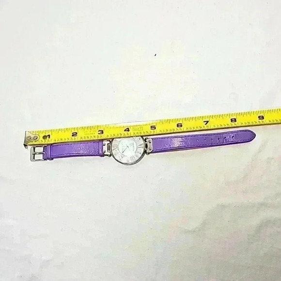 And Klein womens leather water-resistant stainless steel watch lavender … - Picture 10 of 11